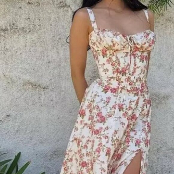 Commense Dresses & Skirts - NWT Commense Rosebud Floral Midi Sundress Small
